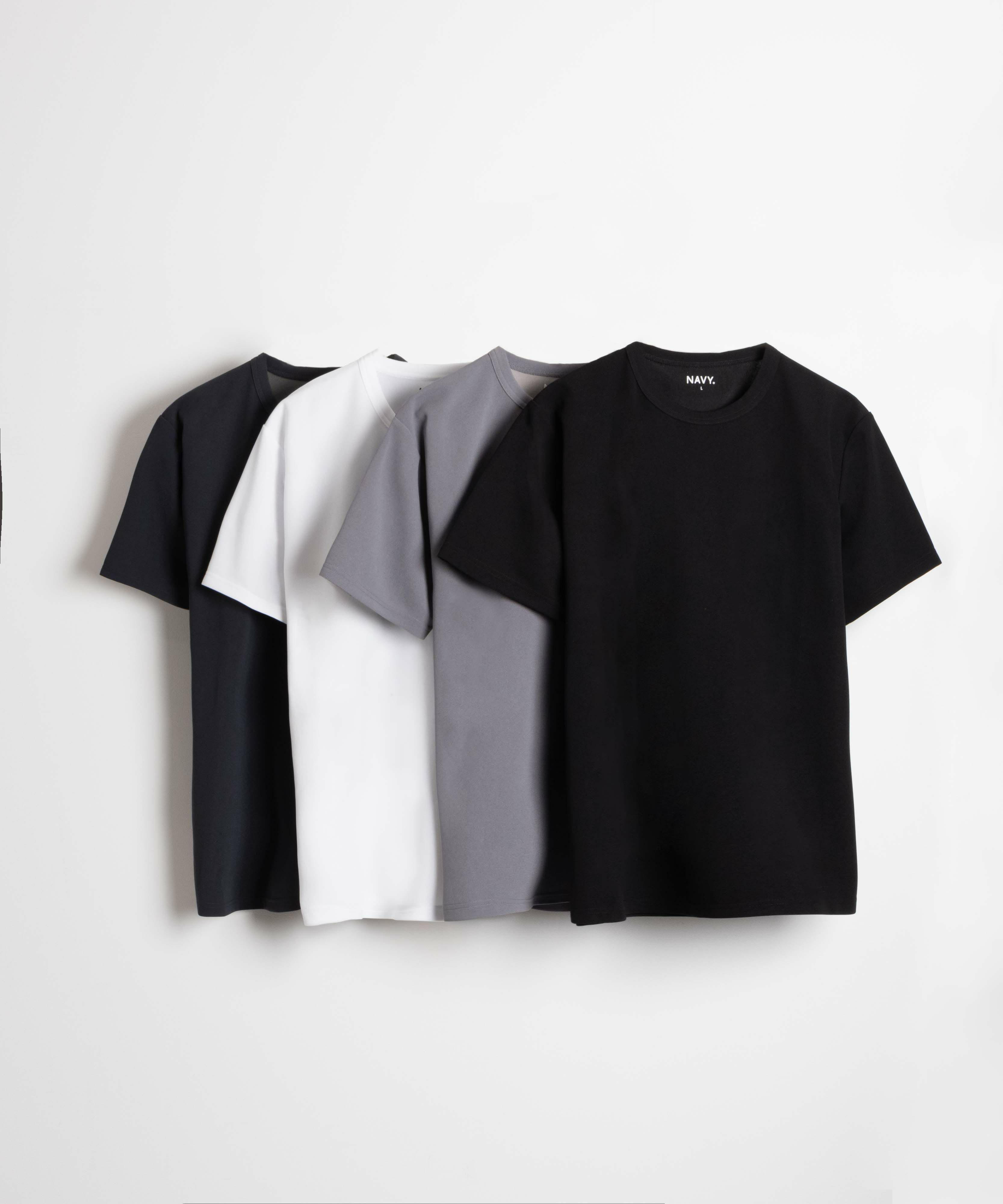 NAVY  倍速ドライ ジョーゼットショートスリーブTシャツ メンズ メール便 対応商品商品画像-3