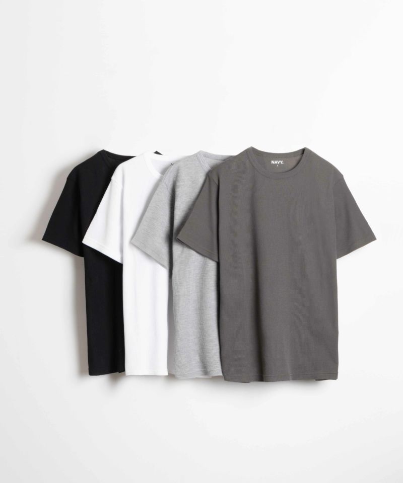 NAVY 倍速ドライ ワッフルショートスリーブTシャツ メンズ