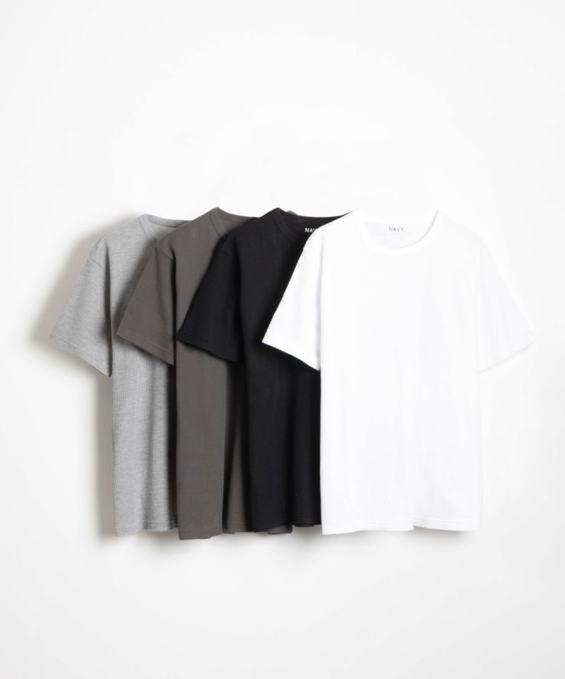 NAVY 倍速ドライ ワッフルショートスリーブTシャツ メンズ メール便 対応商品商品画像-4