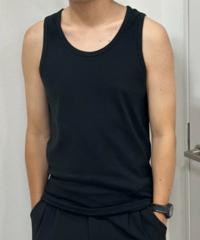 NAVY  テレコタンクトップ メンズ ネコポス 対応商品