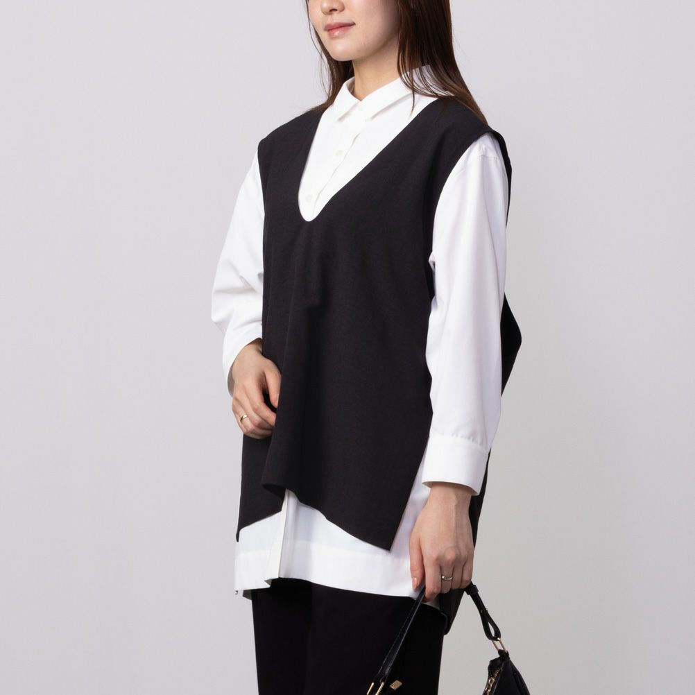 HusHusH リネンライクジレ レディース【3,300円以上お買上げでハンドタオルプレゼント】