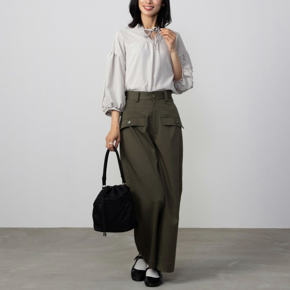 HusHusH 袖ボリュームブラウス レディース【3,300円以上お買上げでハンドタオルプレゼント】