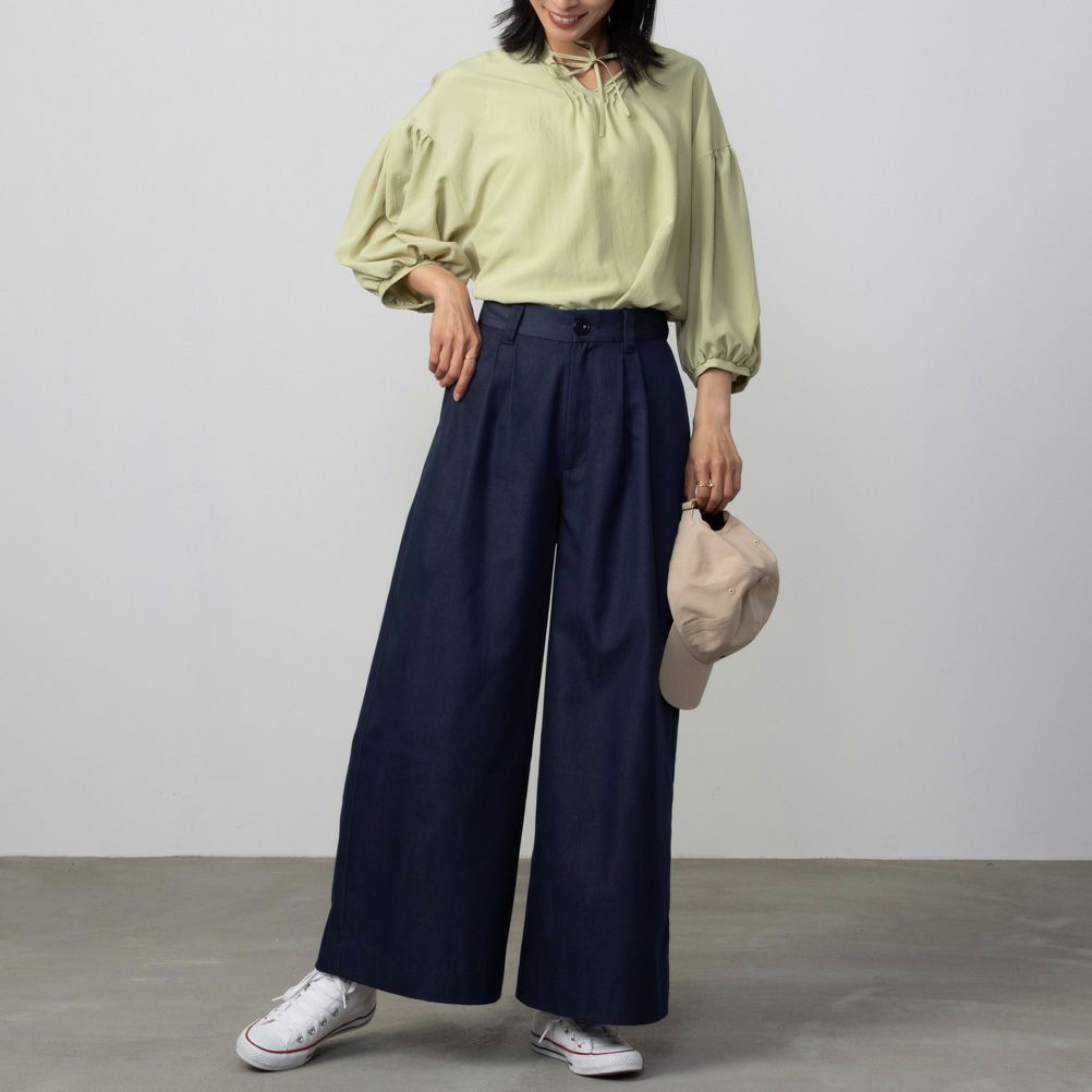 HusHusH 袖ボリュームブラウス レディース【3,300円以上お買上げでハンドタオルプレゼント】