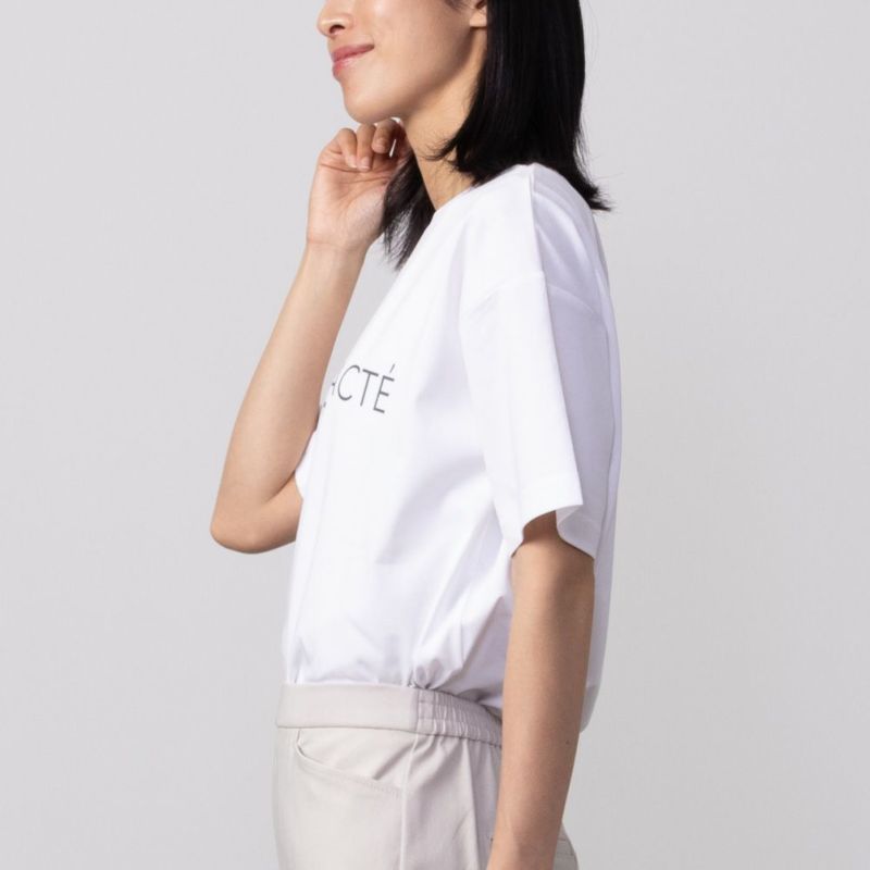 HusHusH テックコットンプリントTシャツ レディース メール便 対応商品商品画像-5