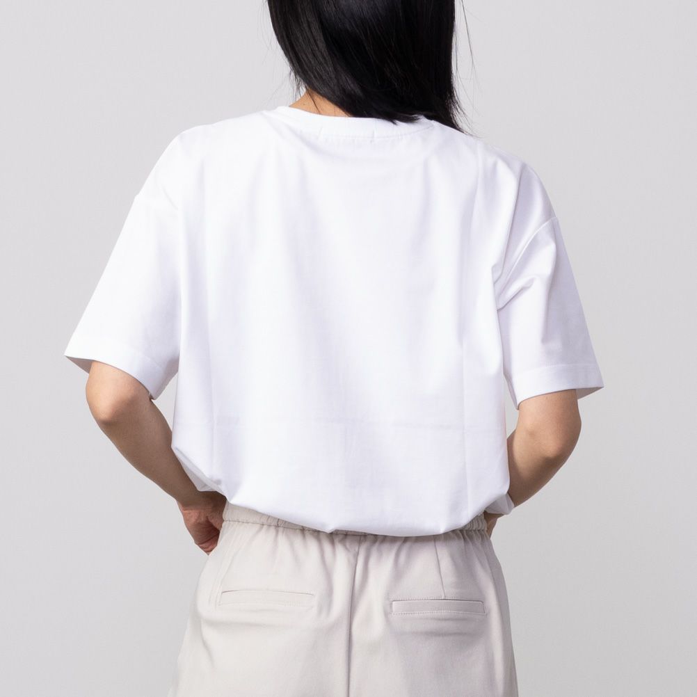 HusHusH テックコットンプリントTシャツ レディース ネコポス 対応商品【3,300円以上お買上げでハンドタオルプレゼント】