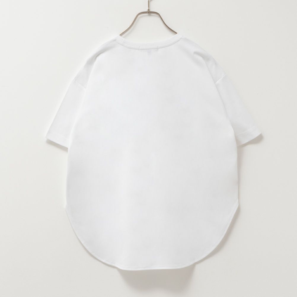 HusHusH テックコットンプリントTシャツ レディース ネコポス 対応商品【3,300円以上お買上げでハンドタオルプレゼント】