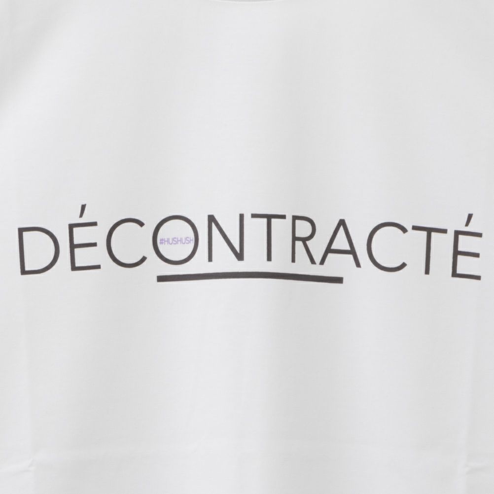 HusHusH テックコットンプリントTシャツ レディース ネコポス 対応商品【3,300円以上お買上げでハンドタオルプレゼント】