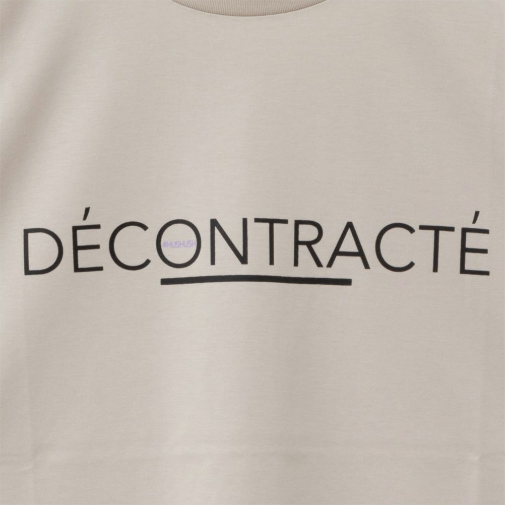 HusHusH テックコットンプリントTシャツ レディース ネコポス 対応商品【3,300円以上お買上げでハンドタオルプレゼント】