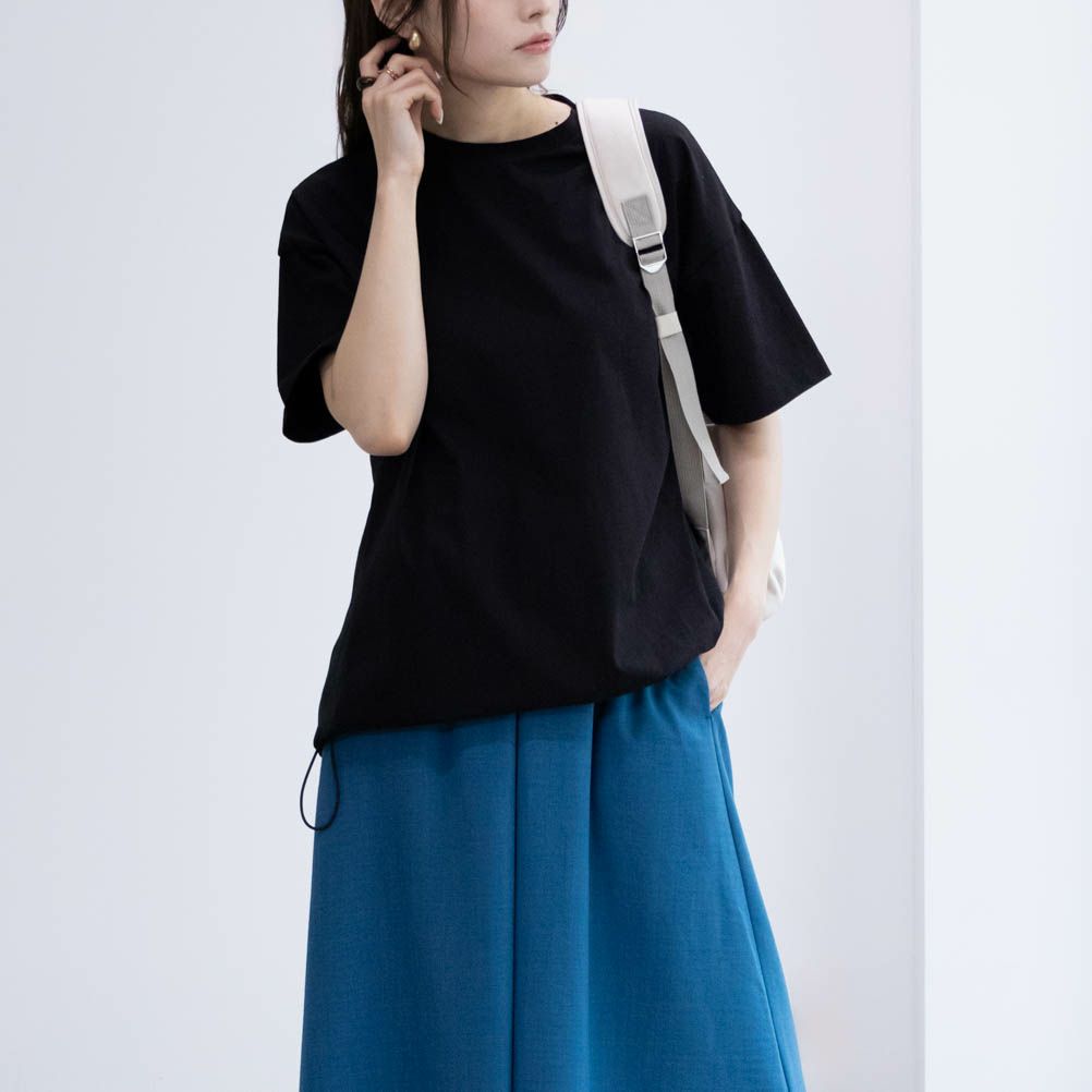 HusHusH 異素材切り替えTシャツ レディース ネコポス 対応商品【3,300円以上お買上げでハンドタオルプレゼント】