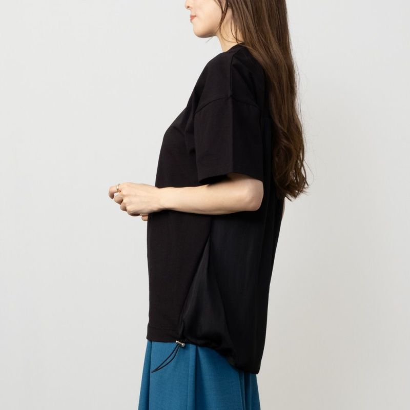 HusHusH 異素材切り替えTシャツ レディース メール便 対応商品商品画像-4