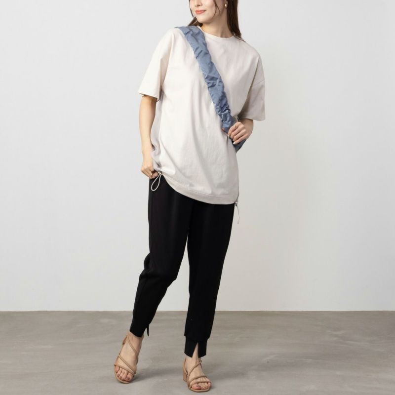 HusHusH  異素材切り替えTシャツ レディース メール便 対応商品商品画像-6