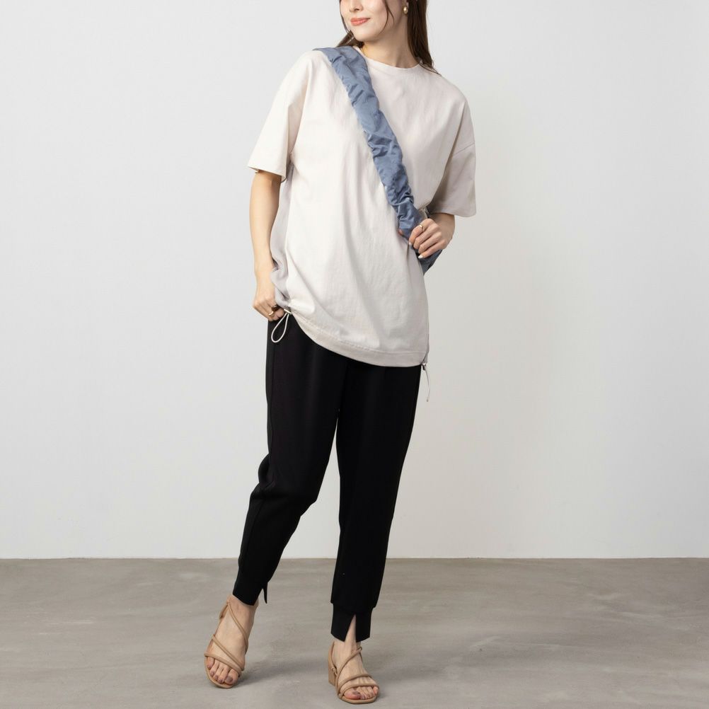 HusHusH 異素材切り替えTシャツ レディース ネコポス 対応商品【3,300円以上お買上げでハンドタオルプレゼント】