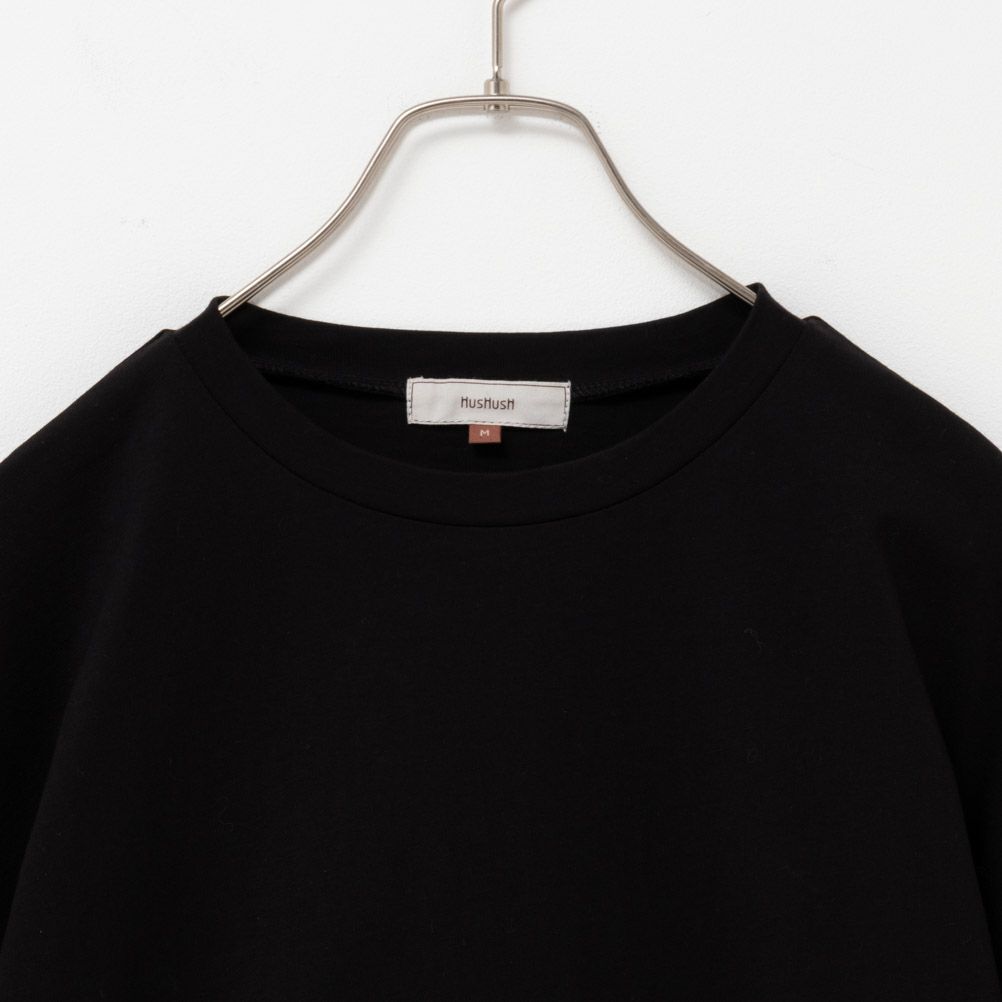 HusHusH 異素材切り替えTシャツ レディース ネコポス 対応商品【3,300円以上お買上げでハンドタオルプレゼント】