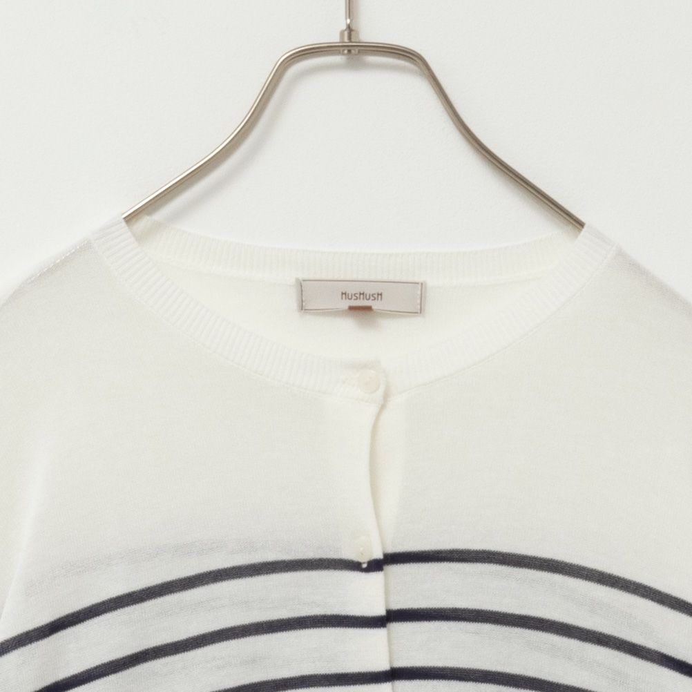 HusHusH ニットカーディガン レディース【3,300円以上お買上げでハンドタオルプレゼント】