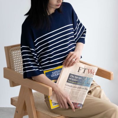 HusHusH  リネンライクニットプルオーバー レディース