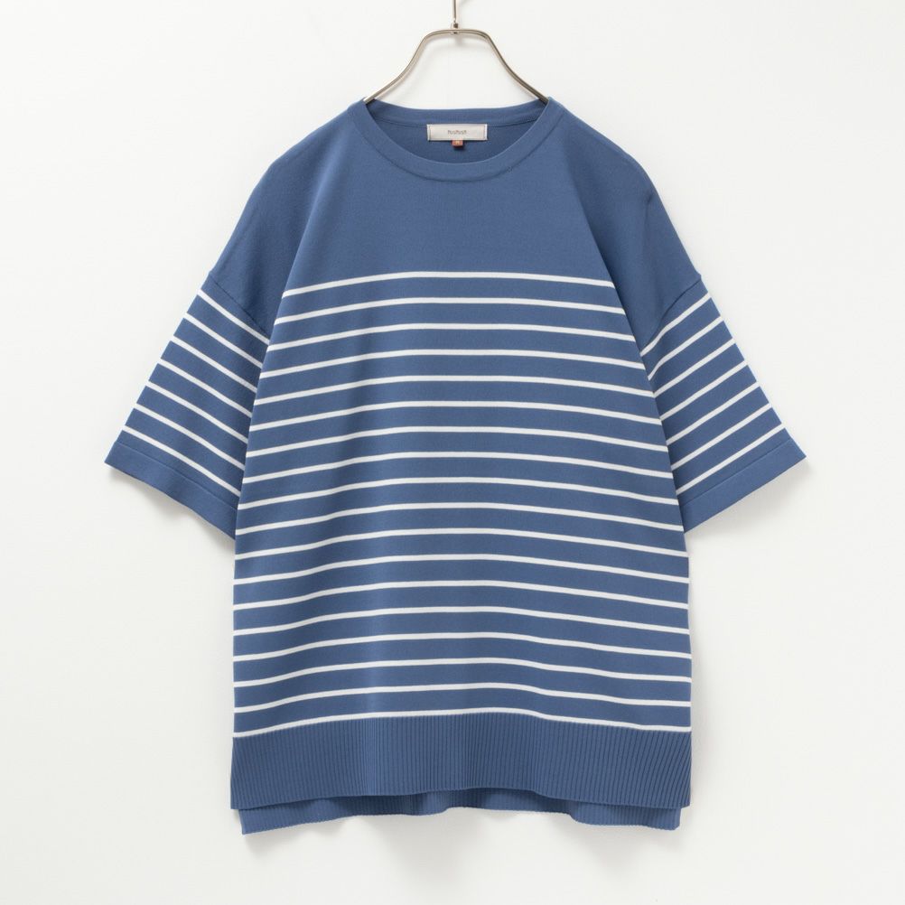 HusHusH リネンライクニットプルオーバー レディース【3,300円以上お買上げでハンドタオルプレゼント】