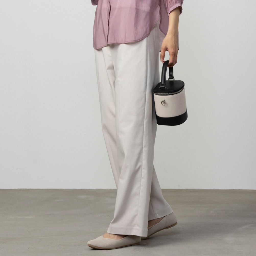 HusHusH ラク美パンツ ストレート レディース【3,300円以上お買上げでハンドタオルプレゼント】