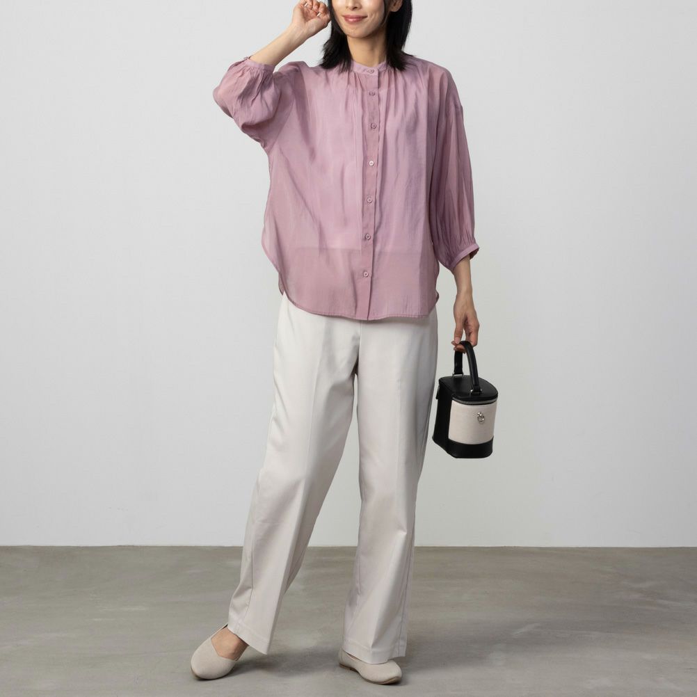 HusHusH ラク美パンツ ストレート レディース【3,300円以上お買上げでハンドタオルプレゼント】