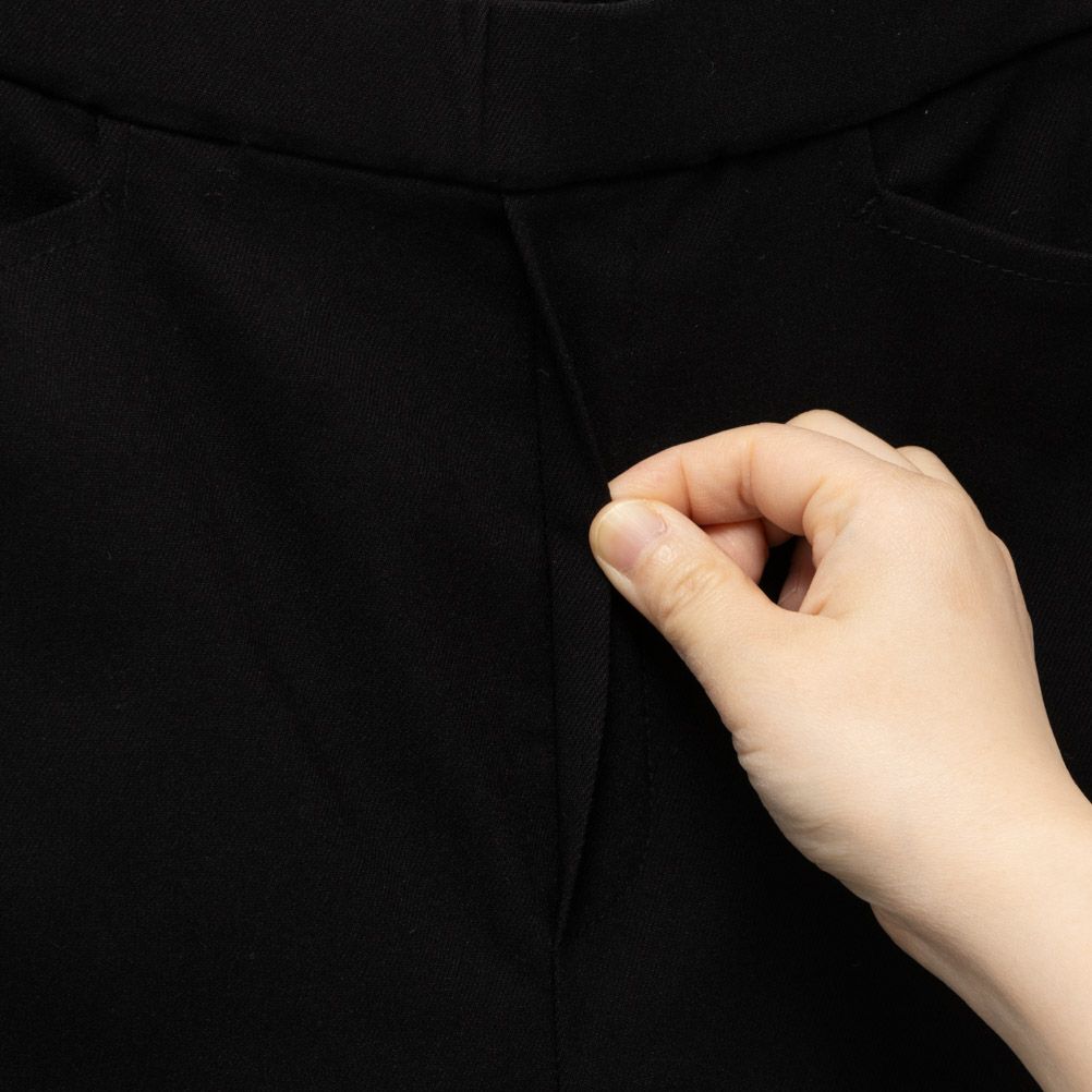 HusHusH ラク美パンツ ストレート レディース【3,300円以上お買上げでハンドタオルプレゼント】