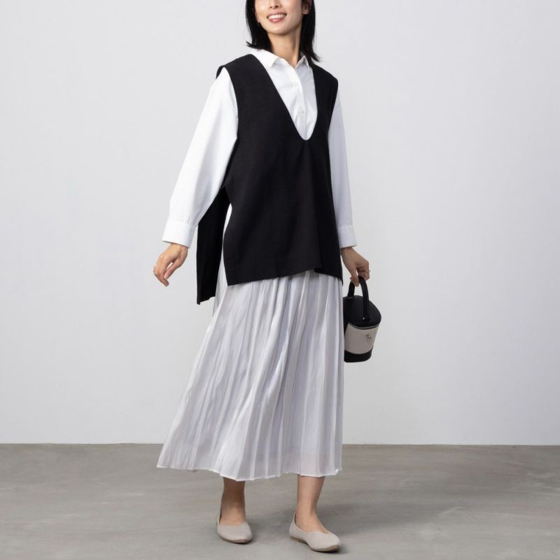 HusHusH  サテンプリーツスカート レディース商品画像-3