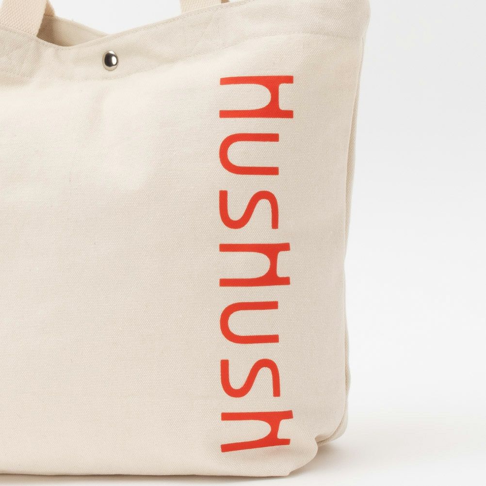 HusHusH ロゴ入りトート【3,300円以上お買上げでハンドタオルプレゼント】