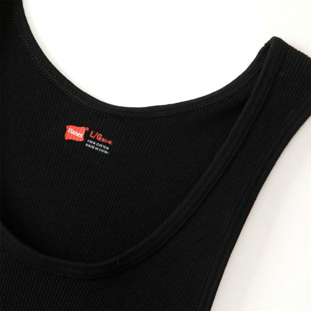 Hanes 2パック Aシャツ タンクトップ メンズ メール便 対応商品商品サムネイル-4