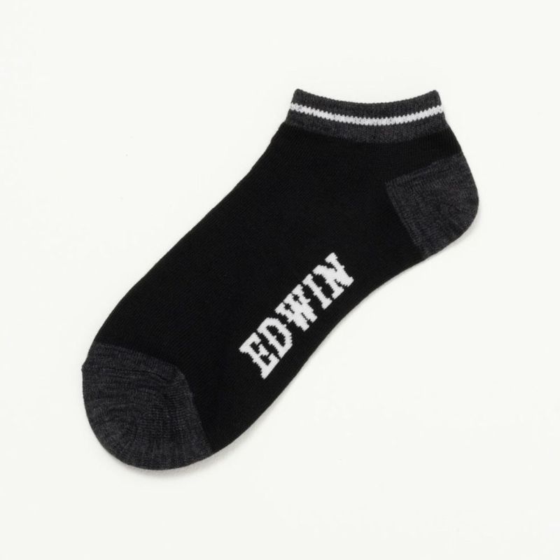 EDWIN アンクルソックス 切替 3足組 メンズ商品画像-3