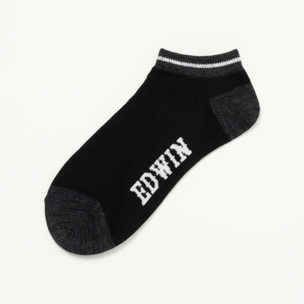EDWIN アンクルソックス 切替 3足組 メンズ