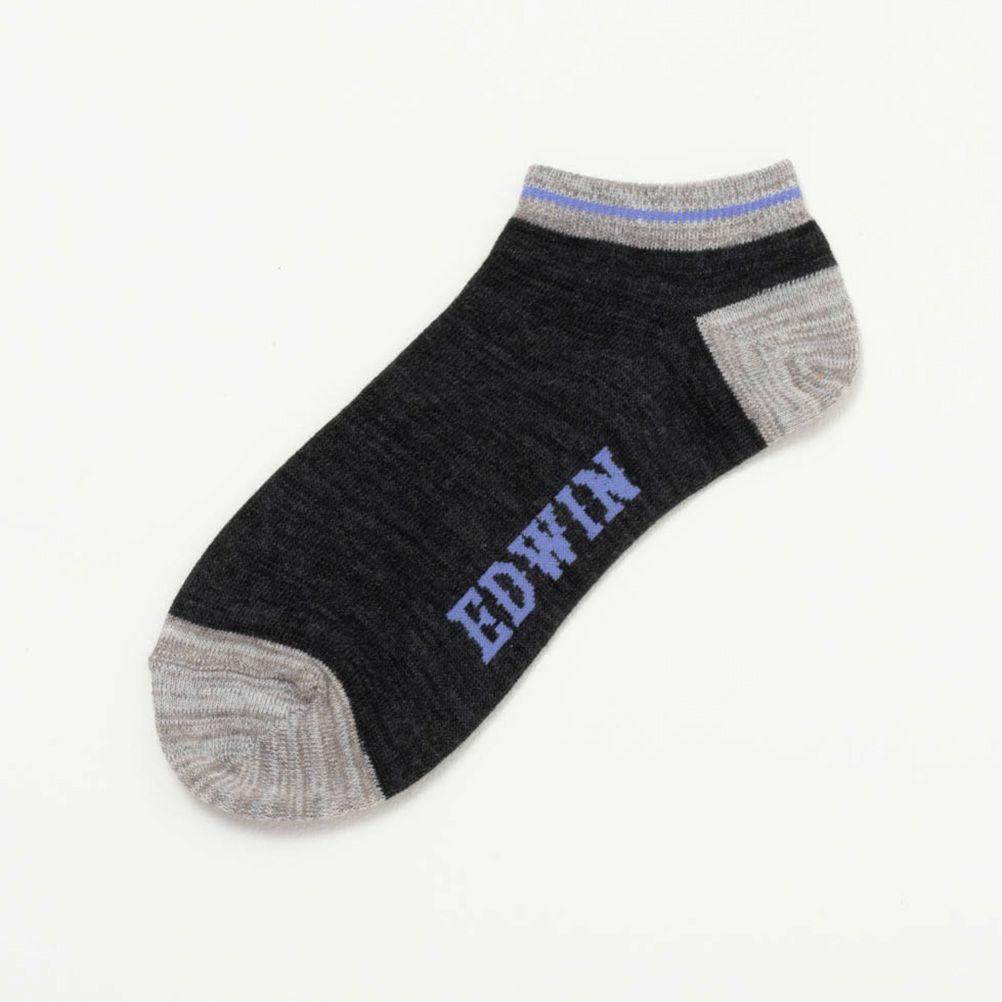 EDWIN アンクルソックス 切替 3足組 メンズ