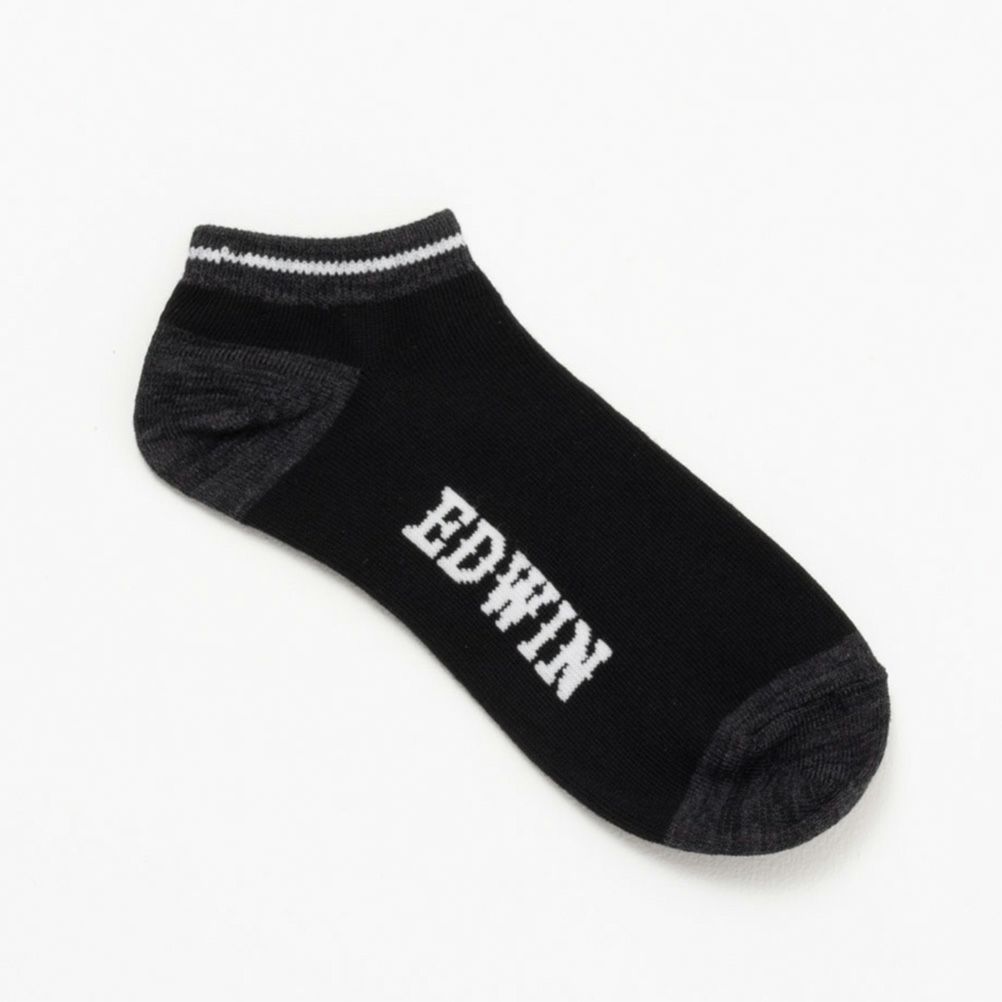 EDWIN アンクルソックス 切替 3足組 メンズ