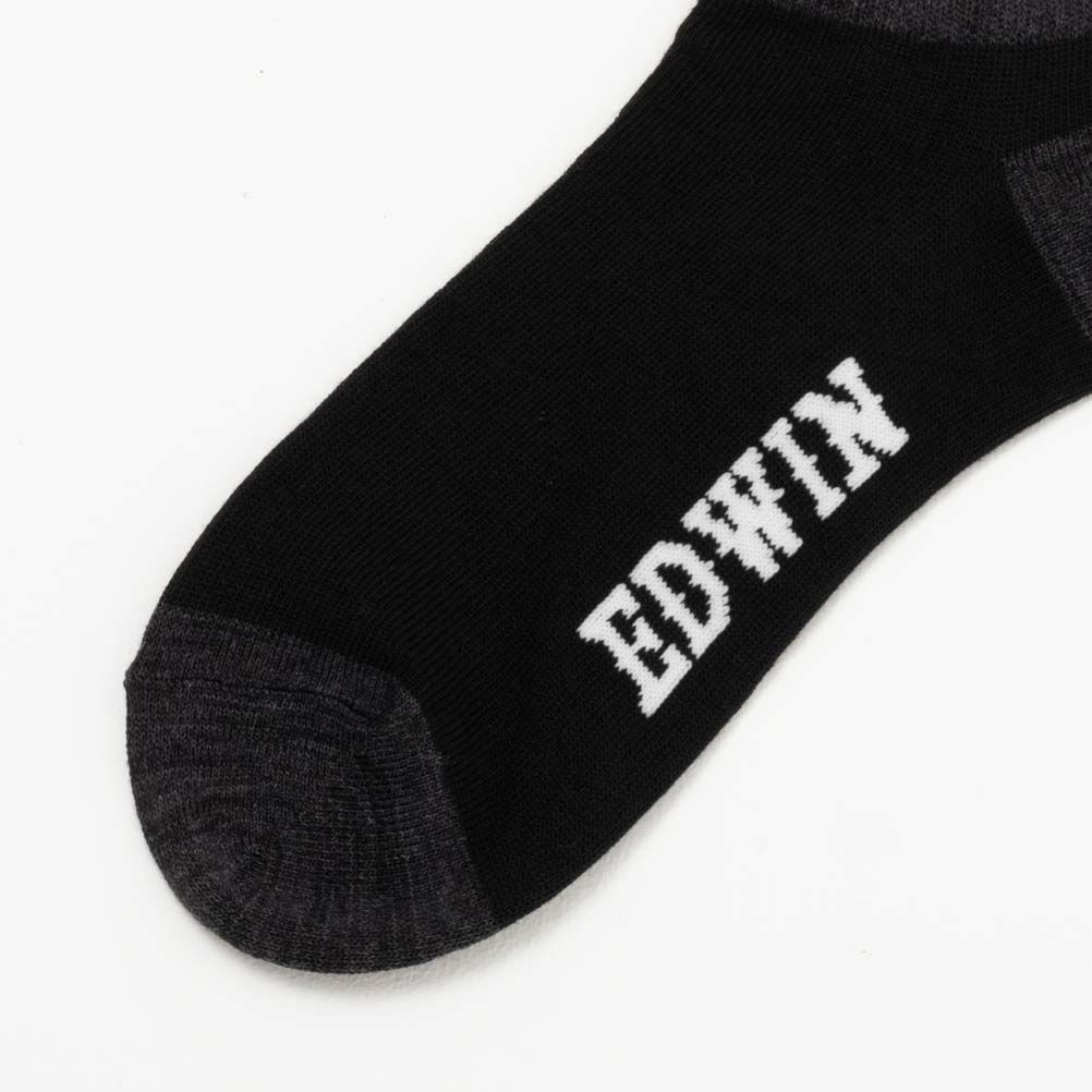 EDWIN アンクルソックス 切替 3足組 メンズ