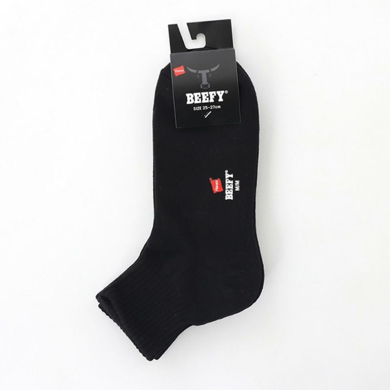 Hanes BEEFY クォーターソックス 2足組 メンズ