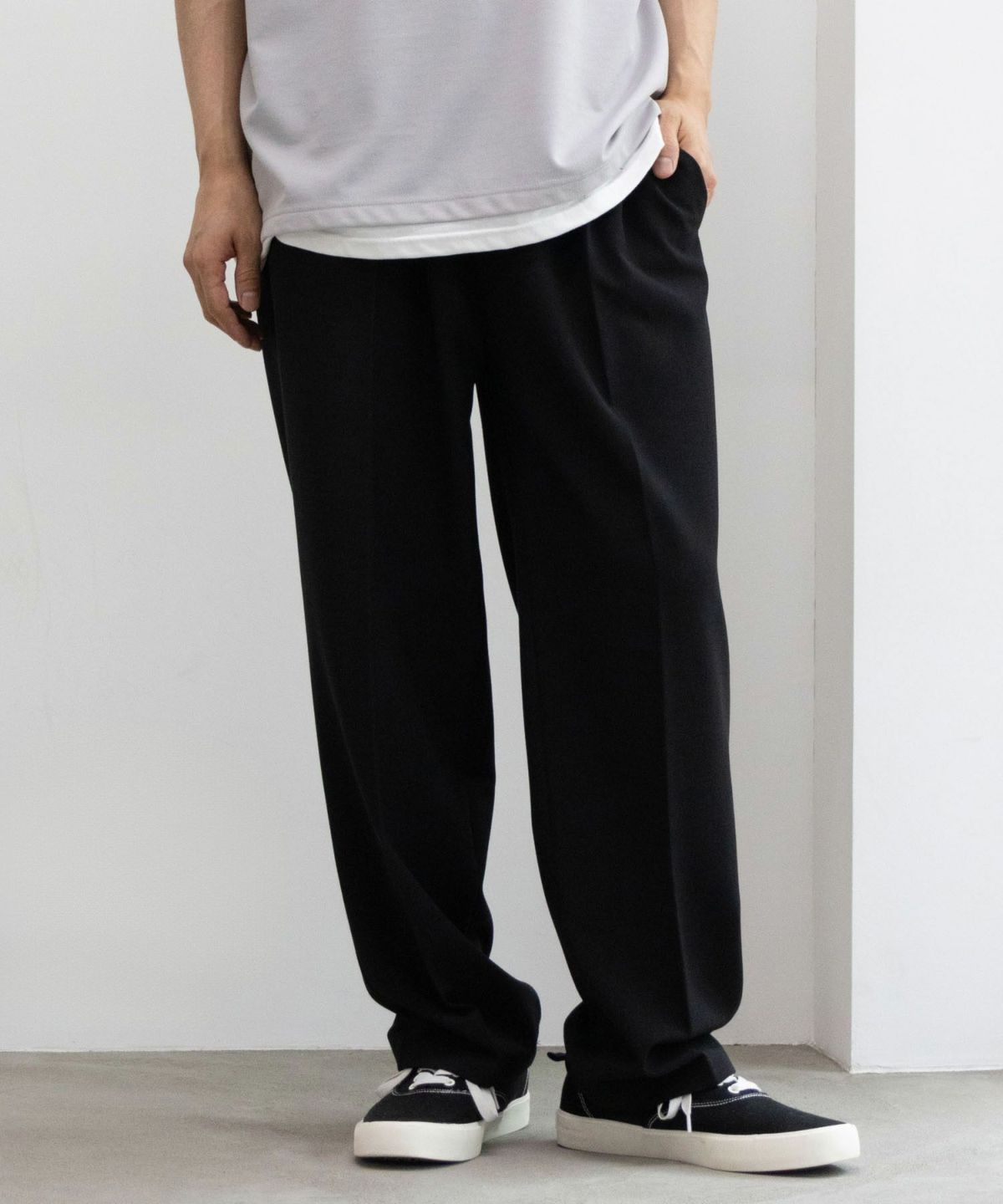 URBAN COLLECTION ワイドスラックス メンズ