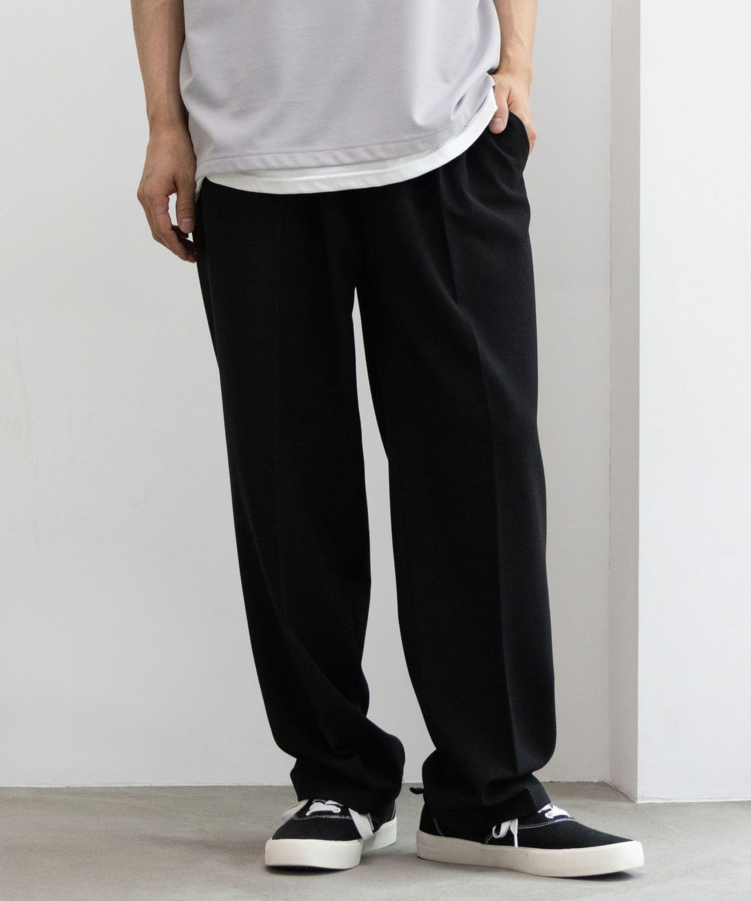 URBAN COLLECTION ワイドスラックス メンズ