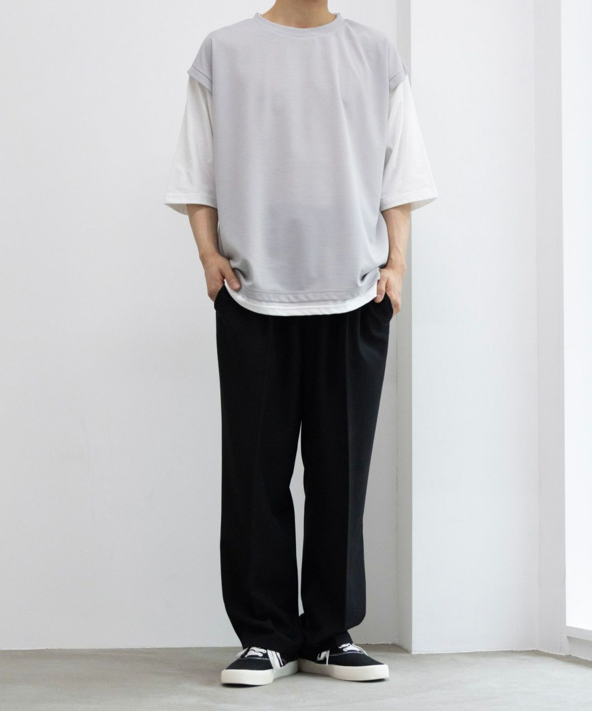 URBAN COLLECTION ワイドスラックス メンズ