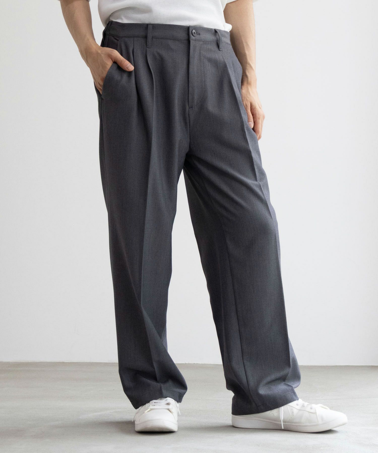 URBAN COLLECTION ワイドスラックス メンズ