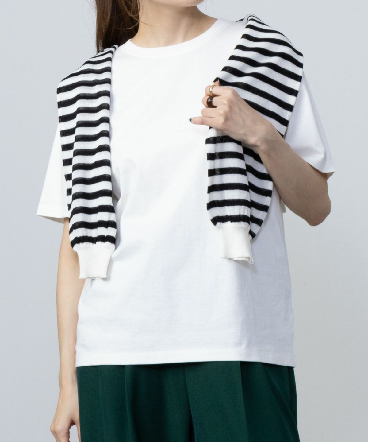 NAVY ベーシッククルーTシャツ レディース ネコポス 対応商品