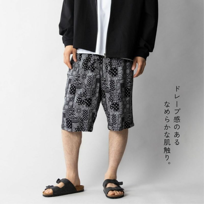 [期間限定価格]NAVY レーヨンステテコ バンダナ柄 メンズ商品画像-2