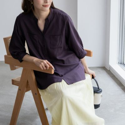 Howdy Marie インドファブリック ポケットシャツ レディース【3,300円以上お買上げでオリジナルトートバッグプレゼント】