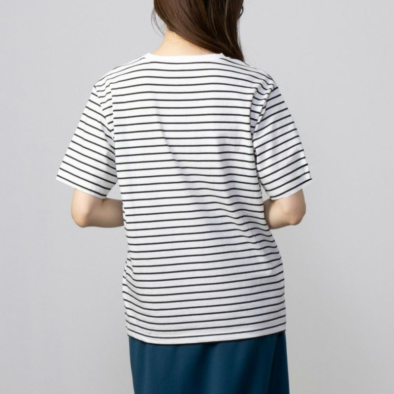 NAVY ベーシックボーダーTシャツ レディース ネコポス 対応商品