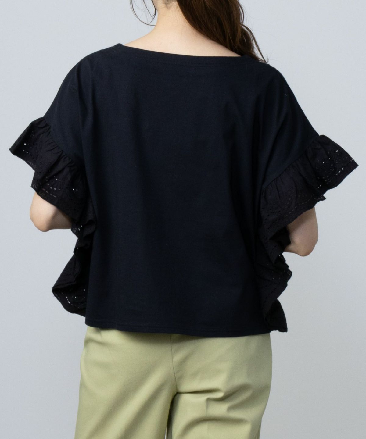 Howdy Marie インド綿 袖フリルTシャツ レディース ネコポス 対応商品【3,300円以上お買上げでオリジナルトートバッグプレゼント】