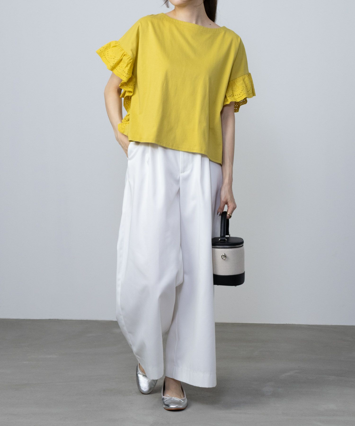 Howdy Marie  インド綿 袖フリルTシャツ レディース メール便 対応商品商品画像-9