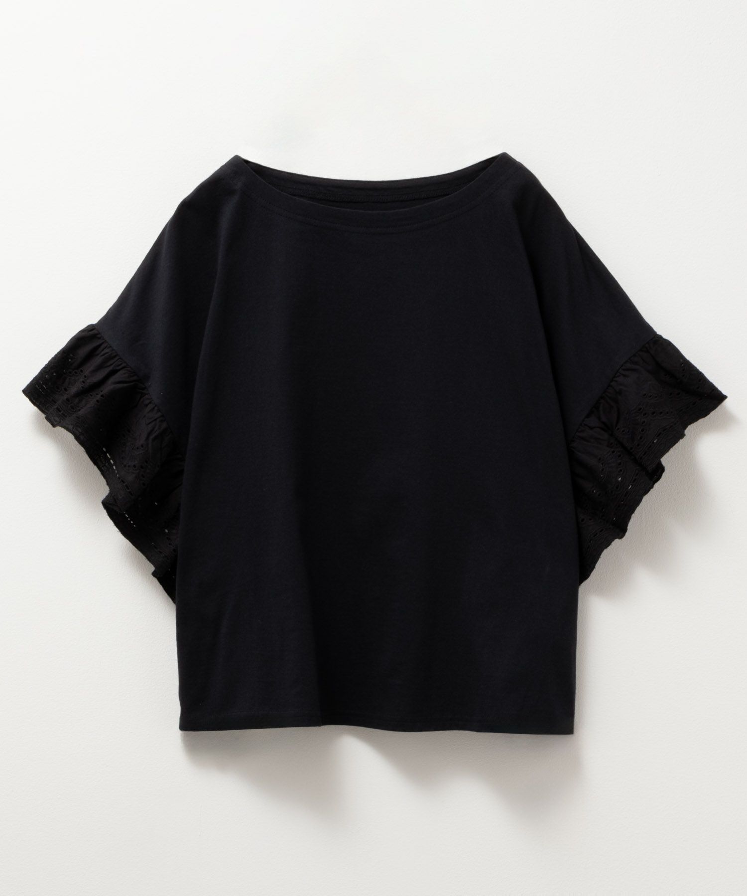 Howdy Marie インド綿 袖フリルTシャツ レディース ネコポス 対応商品【3,300円以上お買上げでオリジナルトートバッグプレゼント】