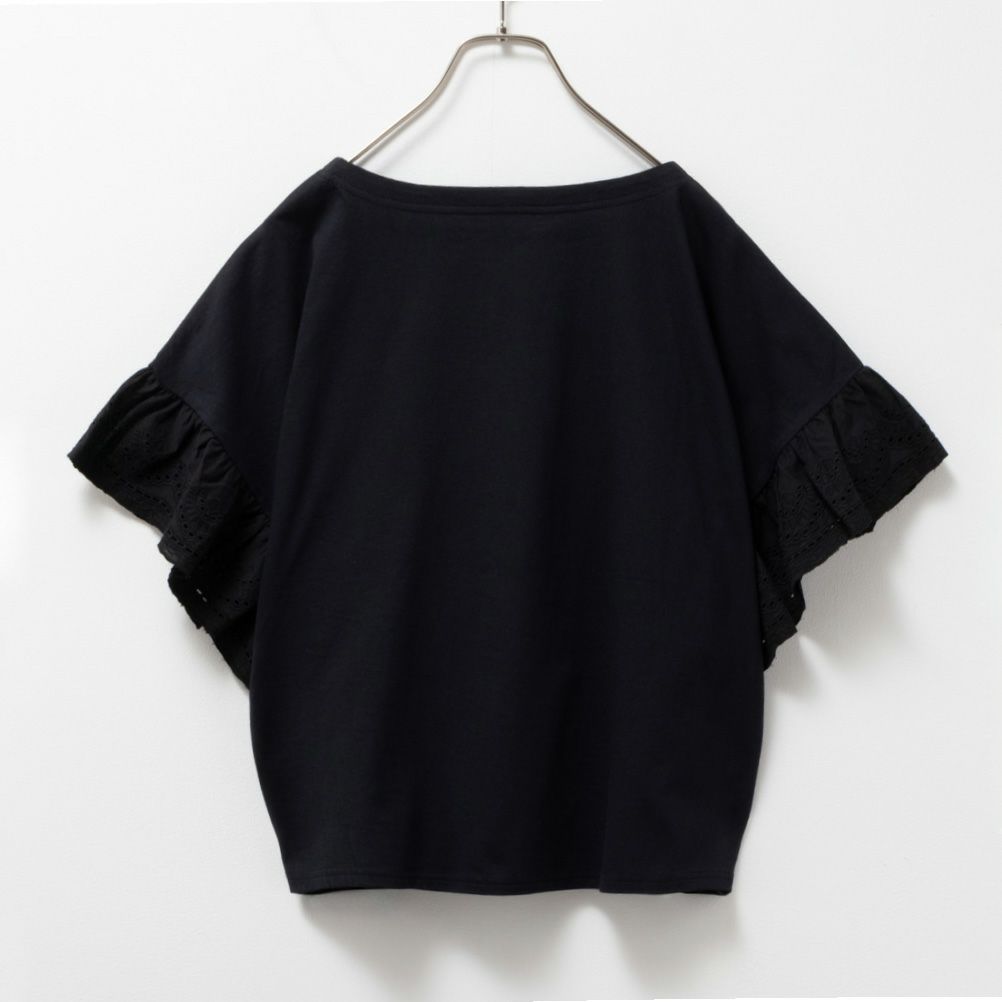 Howdy Marie インド綿 袖フリルTシャツ レディース ネコポス 対応商品【3,300円以上お買上げでオリジナルトートバッグプレゼント】