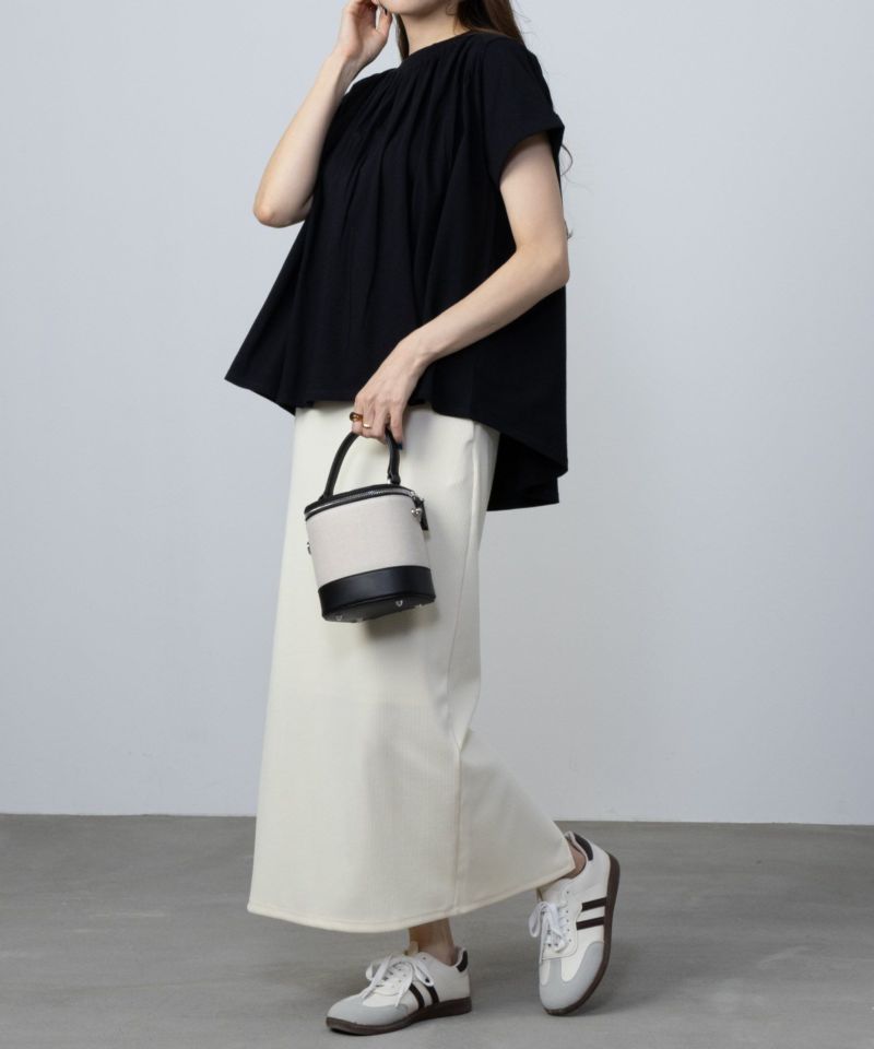 Howdy Marie  インド綿 ギャザーTシャツ レディース メール便 対応商品商品画像-4