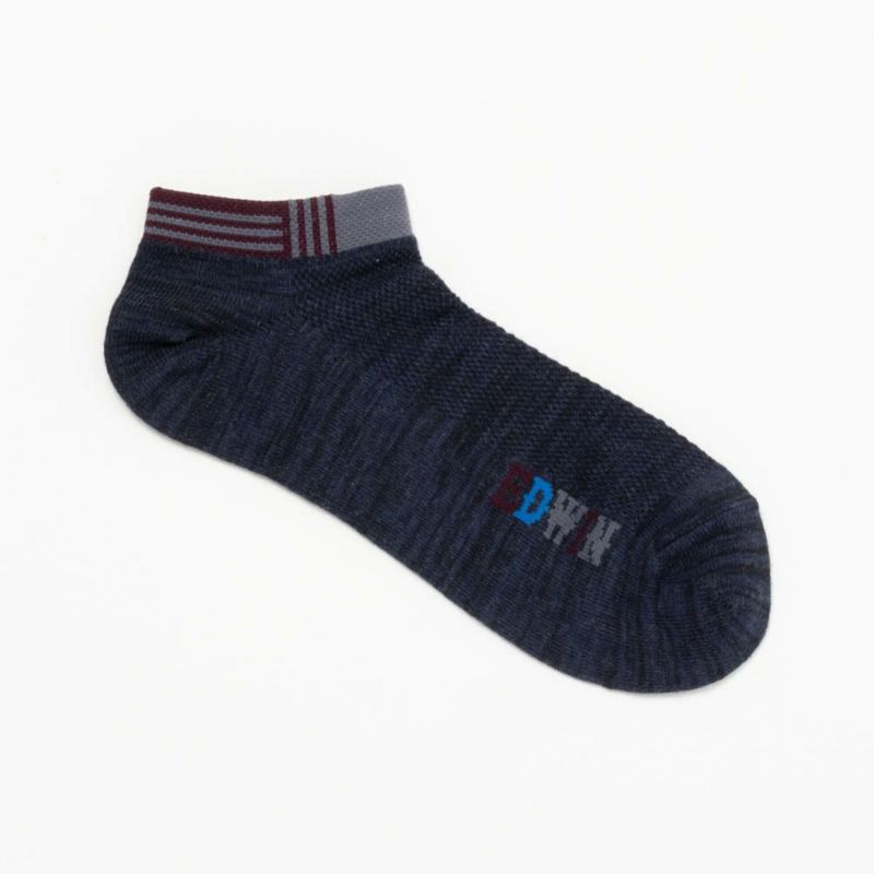 EDWIN クールフレックス アンクルソックス 切替 3足組 メンズ EDWIN クールフレックス アンクルソックス 切替 3足組 メンズ