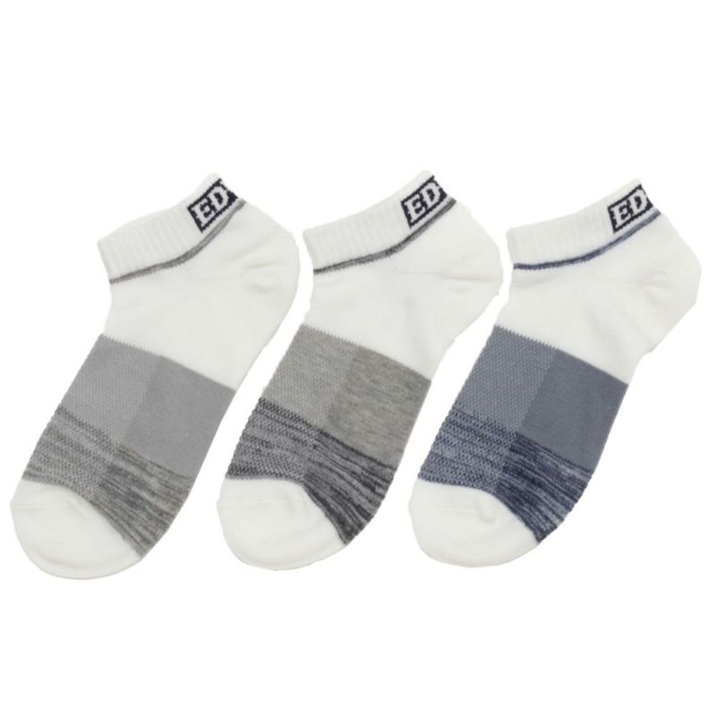EDWIN  クールフレックス アンクルソックス バックロゴ 3足組 メンズ商品画像-2
