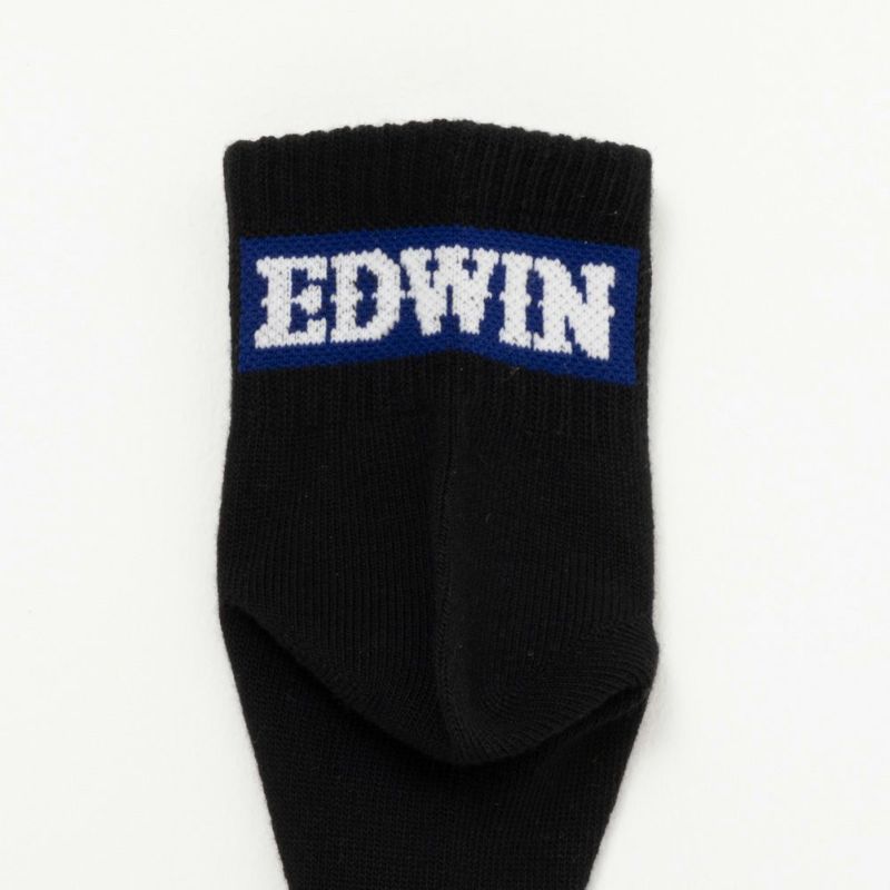 EDWIN クォーターソックス バックロゴ 3足組 メンズ