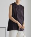 Howdy Marie インドファブリック ギャザーノースリーブシャツ レディース【3,300円以上お買上げでオリジナルトートバッグプレゼント】