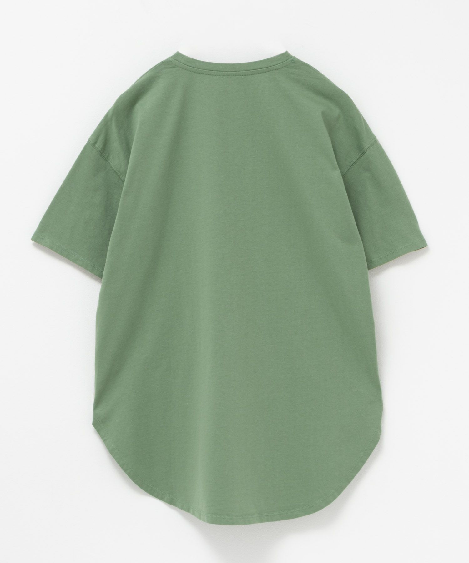 NAVY  ベーシック裾ラウンドTシャツ レディース メール便 対応商品商品画像-12